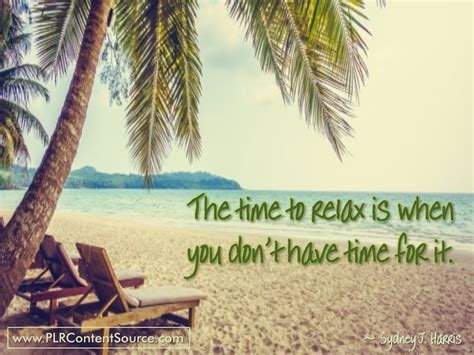 The Time To Relax Is When You Dont Have Time For It Relax Time Lifestyle Quotes Private Label