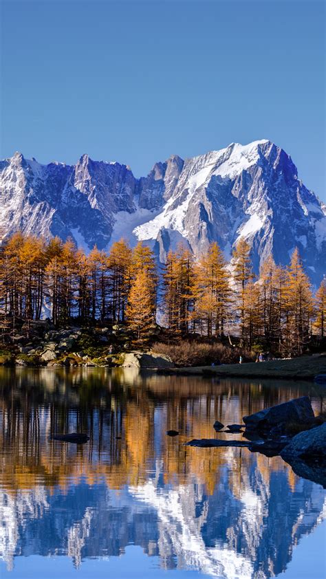 These magical fall backgrounds make the perfect autumn wallpaper for your phone. Mont Blanc Autumn Wallpaper for iPhone X, 8, 7, 6 - Free ...