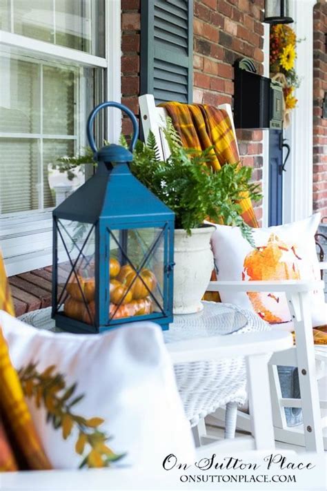 Easy Front Porch Decor For Fall On Sutton Place Fall Decorations