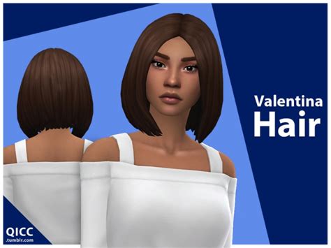 Valentina Hair By Qicc At Tsr Sims 4 Updates