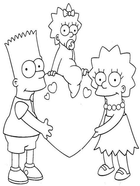 Sad Simpsons Coloring Pages
