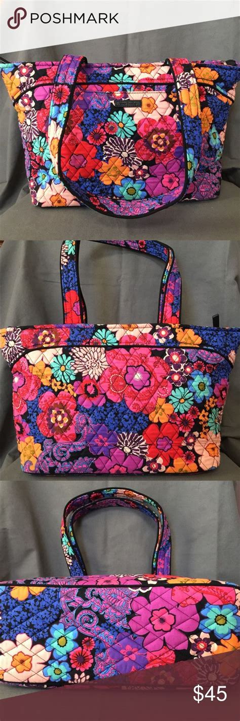 Best seller vera bradley enjoy the journey coloring book pattern portfolio (vera bradley. Vera Bradley Floral Fiesta Tote | Womens tote bags, Vera ...