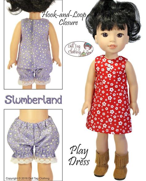 Doll Tag Clothing Slumberland Welliewishers Doll Clothes Pattern