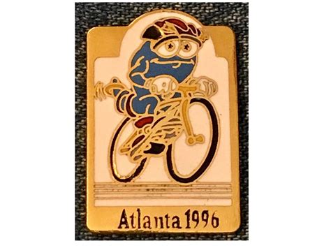 Mascot Izzy 1996 Olympic Lapel Pin Cycling Summer Games