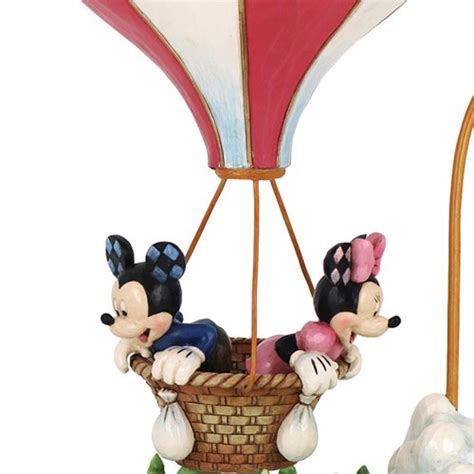 Disney Traditions Mickey Mouse And Minnie Mouse Heart Air Balloon By