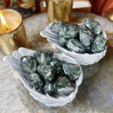 Sage Goddess Tumbled Seraphinite For Angelic Connection