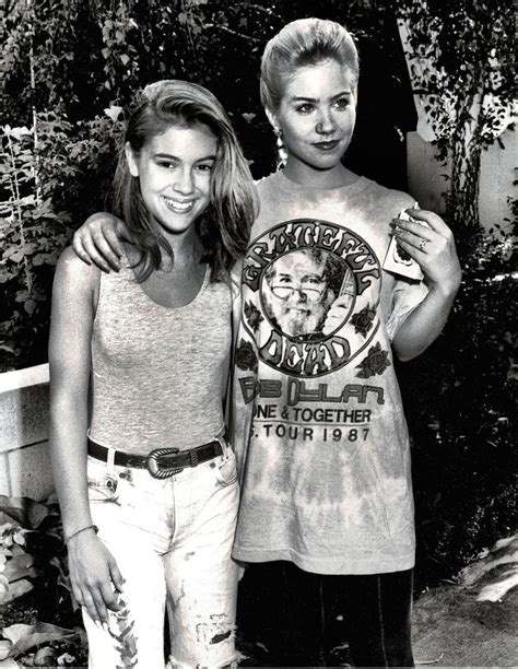 Alyssa Milano And Christina Applegate On Location Filming Dance Til Dawn 27 July 1988