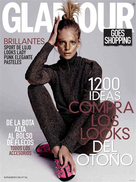 Cover Of Glamour Spain With Marloes Horst October 2015 Id36084