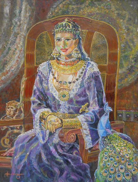 Queen Of Sheba By Jbulaong 2017 Oil On Canvas 24 X 32