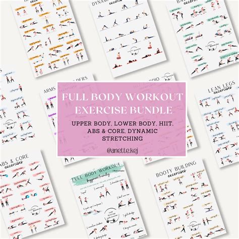 Full Body Exercise Workout Bundle Fitness Guide Full Body Workouts