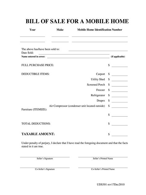 Free Trailer Bill Of Sale Form Pdf Word Eforms Free Fillable Florida
