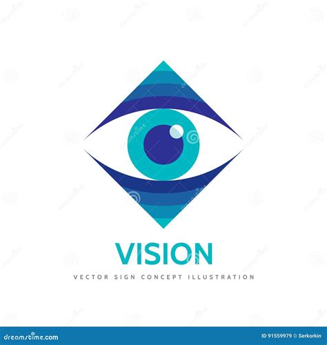 Vision Vector Logo Template Concept Illustration Human Eye Medicine