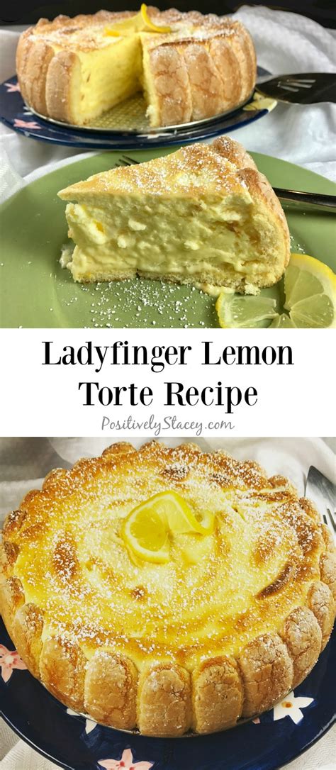 You need a couple boxes of lemon pie filling and dessert mix, the ingredients required and a big bag of lady fingers. Ladyfinger Lemon Torte Recipe #SundaySupper - Positively ...