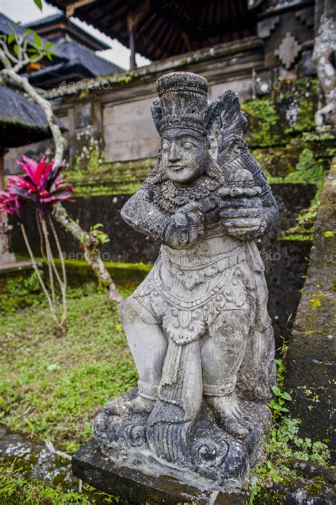 Stone Statue At Besakih Temple Pura Besakih A Hindu Temple On Bali