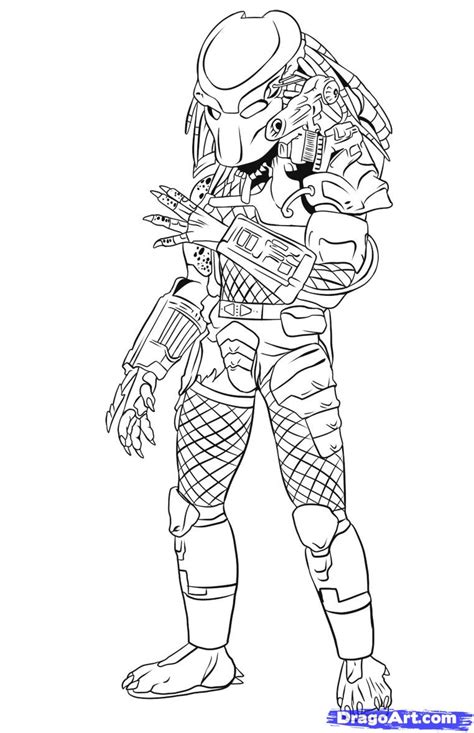 40 Best Collections Full Body Unmasked Predator Drawing Tasya Baby