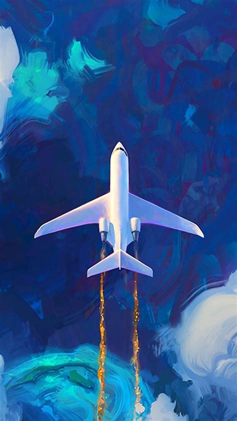 Free Download Jet Plane On Atlantic Iphone Wallpaper Iphone