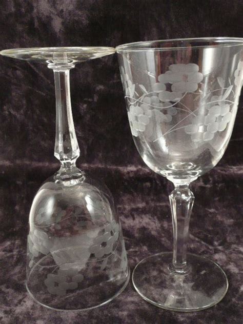 Antique Crystal Wine Glasses