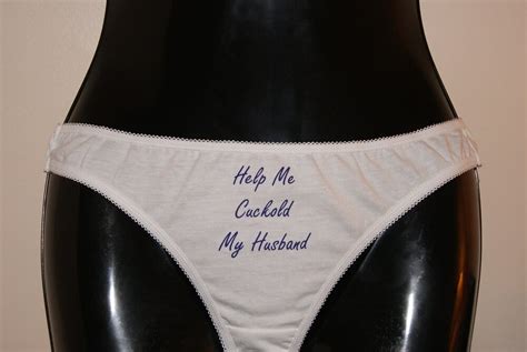 Help Me Cuckold My Husband Hotwife Panties Knickers Underwear Size 8 10