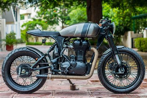 Royal enfield has an interesting chapter in motorcycle history. Royal Enfield Classic 500cc Cafe Racer by Rajputana ...