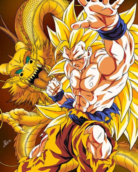 Goku Ssj3 Mini Poster By Zala77s On Deviantart Dragon Ball Image Dragon Ball Artwork Manga