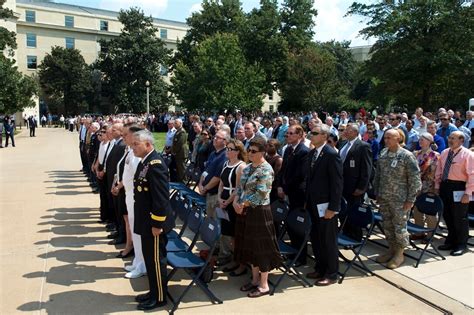 Members Of The Pentagon Community Stand To Remember Victims Working In