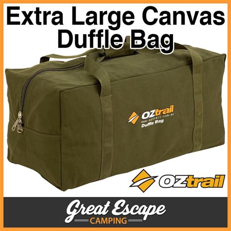 Oztrail Canvas Extra Large Duffle Bag Luggage Xl 9320531024841 Ebay