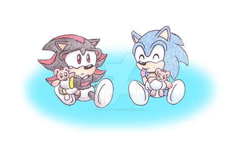 Baby Sonic And Shadow By Shadowgirlfan On Deviantart