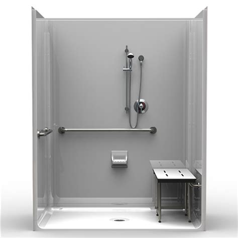 Ada Roll In Shower 63 X 37 Smooth Wall Look Careprodx