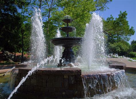Water Fountain In The Center Of Mohegan Park Norwich Connecticut I
