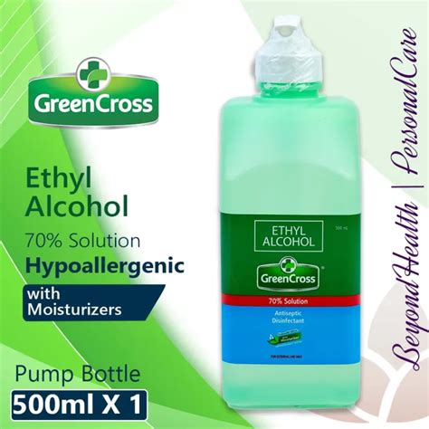 Green Cross Ethyl Alcohol 70 Solution Hypoallergenic With Moisturizer