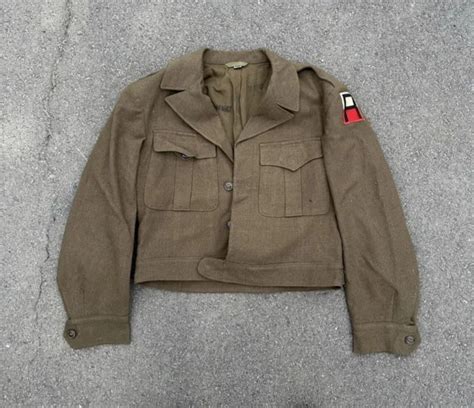 Ww2 Us Military 1940s Wool M Field Ike Jacket W Awards Medals Patches