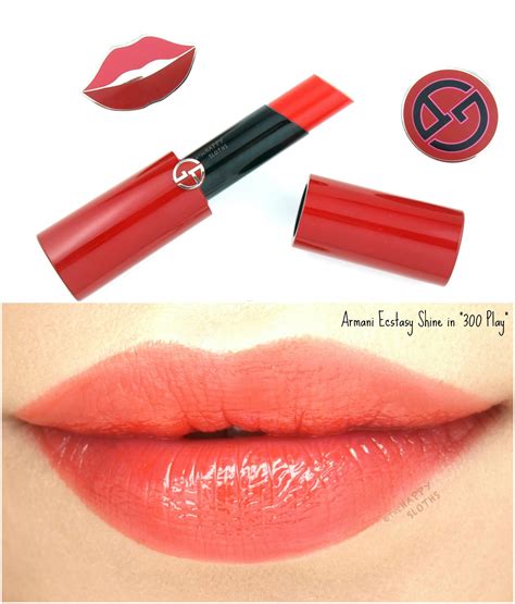 Giorgio Armani Beauty New Ecstasy Shine Lipsticks Review And