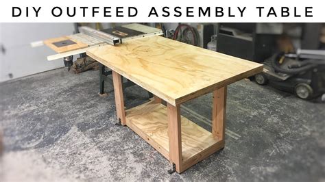 Diy Torsion Box Outfeedassembly Table Youtube