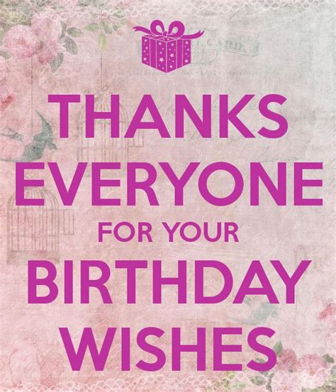 Thank You For Your Birthday Wishes Quotes Lolly Rachele