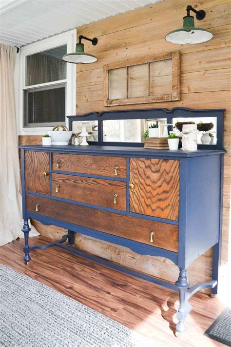 Diy Buffet Makeover Classic Makeover In Navy My Creative Days