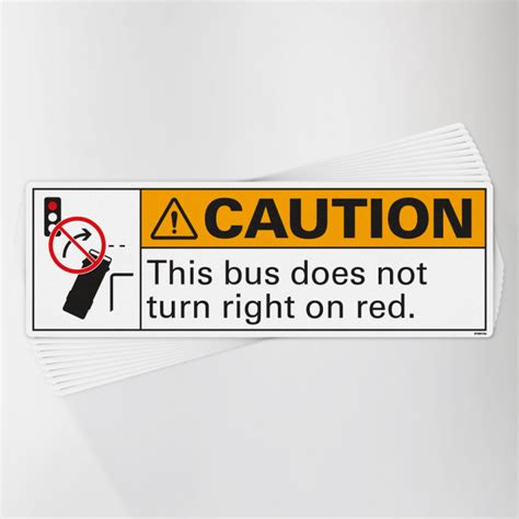 This Bus Does Not Turn Right On Red Decal Pack Seifert Transit Graphics