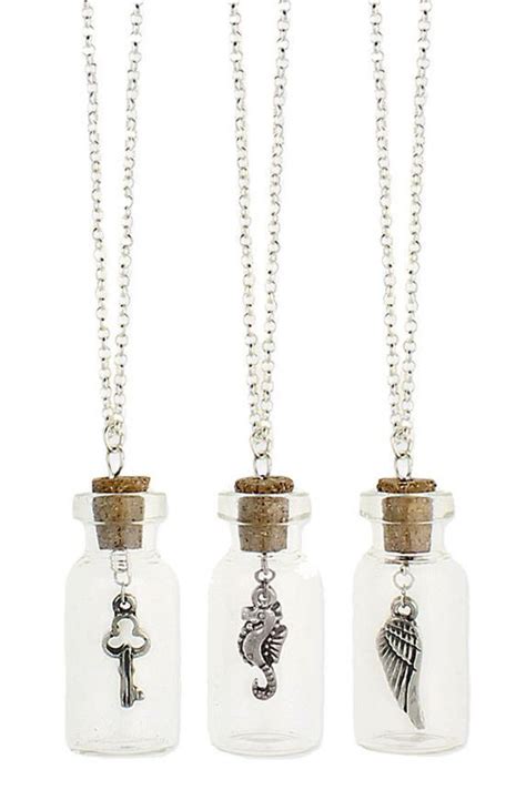 Charming Bottle Necklaces Bottle Jewelry Bottle Charms Bottle Necklace
