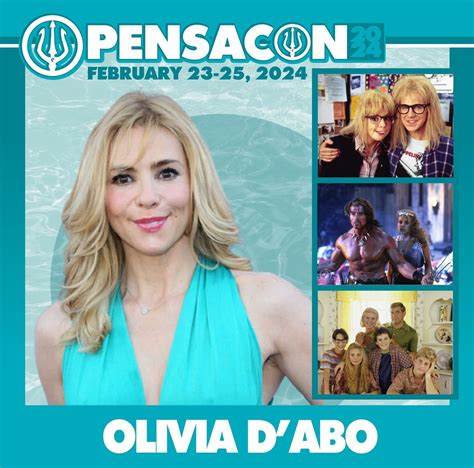 olivia d abo official autograph mail in service pensacon 2024 zobie productions