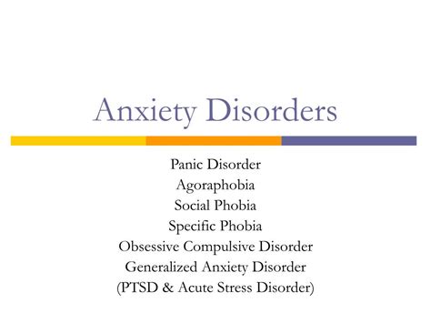 Ppt Anxiety Disorders Powerpoint Presentation Free Download Id2402773