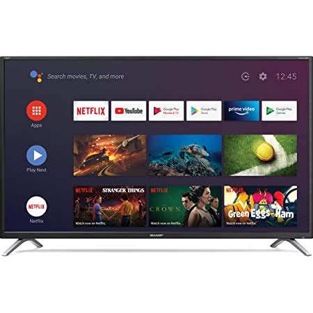 Sharp Di Ka Frameless Inch P Smart Android Tv With Freeview Hd