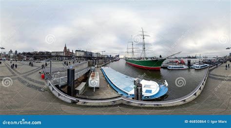 Hamburg 360 Degree Panorama Street View Editorial Stock Image Image