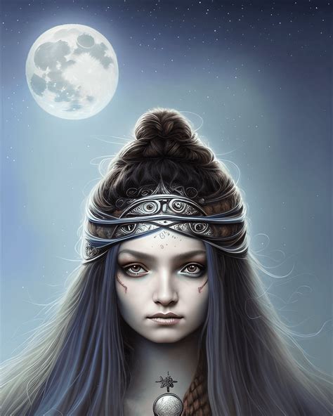 A Portrait Of A Mystical Warrior Princess · Creative Fabrica