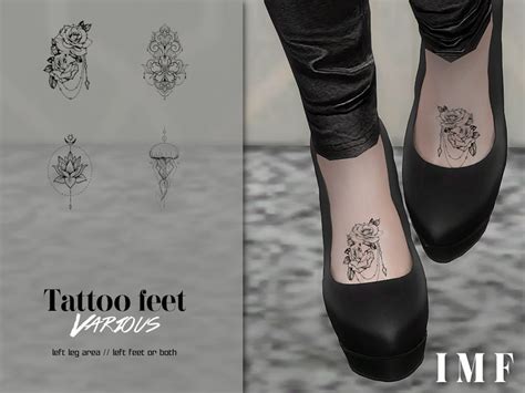 Imf Tattoo Feet Various The Sims 4 Catalog