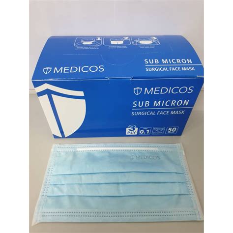 Buy 3 ply surgical face mask, 3 ply disposable face mask & surgical mask online at best prices in india. EAR LOOP MASK / (READY STOCK) MEDICOS 3 PLY SUB MICRON ...