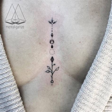 Cutelittletattoos “minimalist Sternum Piece For Sarah Tattoo Artist Mentat Gamze ” Tats ️