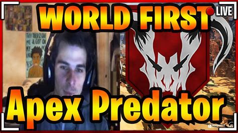 World First Apex Predator Rank Daltoosh Daltoosh Apex Legends Youtube