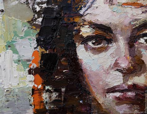Abstract Woman Portrait Painting Original Oil Painting в интернет