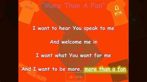 More Than A Fan By Phillip Hogg Lyric Video Youtube