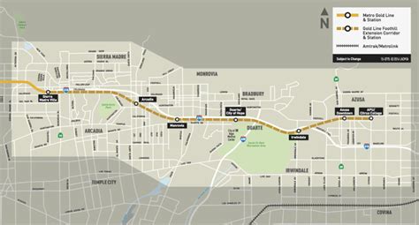 Round trip and continuous looping transportation is available for local travel. Map: Metro officials announce March start date for Gold Line extension to Azusa | 89.3 KPCC