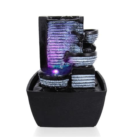Adding a tabletop fountain to your home is one of the best ways to show the world you are unique. SereneLife - SLTWF58LED - Home and Office - Water Fountains